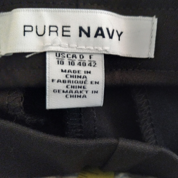 Pure Navy Astor crop flare black side zip trouser size 10 NWT - Picture 4 of 6